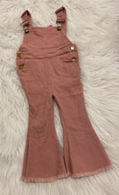 Load image into Gallery viewer, Pink denim overalls