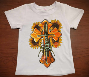 "faith" cross T-shirt