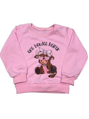 one boujee heifer pink sweater
