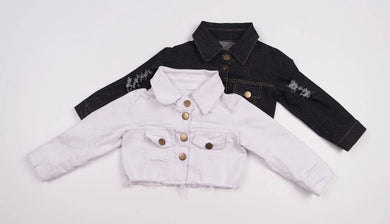 White Denim Jacket ( jacket is full length)