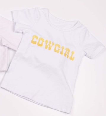 Cowgirl white t-shirt