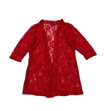 Red Lace Cardigan