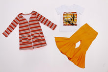 Load image into Gallery viewer, Orange striped Cardigan