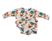 Load image into Gallery viewer, Howdy cow/cactus 3/4 sleeve bummie set