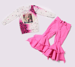 Pink Dolly splatter sweater